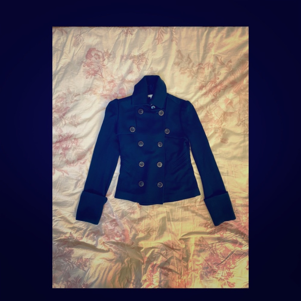 Diane vonFurstenberg Eliot Short blue jacket 0
